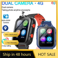 4G Children's Smartwatch With GPS Positioning Kids AGPS LBS WiFi SOS Dual Camera Smart Watches Waterproof 900mAh Music Playback