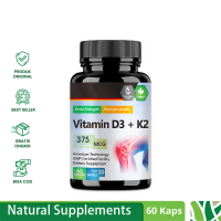 Vitamin D3 + K2 (10000 IU), hỗ trợ hấp thu canxi, tăng cường xương và răng chắc khỏe, 60 viên