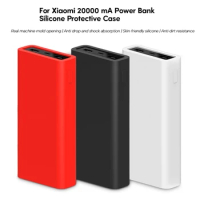 Silicone Power Bank Protective Sleeve For Xiaomi 20000mAh Power Bank Shockproof Protector Cover Anti Fall Protective Case
