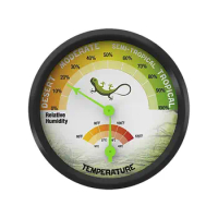 Hygrometer Indoor Humidity Hygrometer Disc Crawler For Indoor Pets Terrarium Aluminum Alloy Panel Pointer Hygrometer Thermo