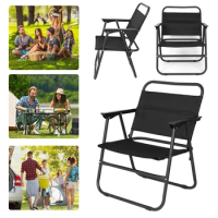 Foldable Kermit Chair Oxford Cloth Camping Kermit Chair 115° Ergonomics Folding Backrest Chair for Outdoor Picnic Barbecue