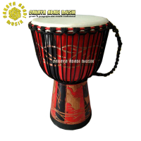 jimbe djembe kendang gendang 60cm diameter 27cm - 30cm alat musik tradisional (cod) Kayu