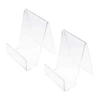 2pcs Comic Book Display Acrylic Book Display Holder Comic Book Frame Clear Laptop Stand Magazine Display Stand