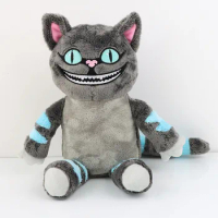 26cm MINISO Alice in Wonderland Cheshire Cat Cosplay Doll Plush Dolls Kids Xmas Gift Pendant Accessories