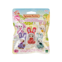 อาหาร Sylvanian Families Cutie Collectibles -Colourful Bunny Costume Babies- (Blind Pack)/ ซิลวาเนีย