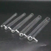 Lot5 15x100/15x150/18x180/20x200/25x200/30x200/30x300/40x200/40x300mm Glass Test Filter Tube with Vacuum Bottom Side Arm Lab
