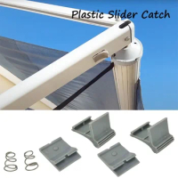 2 Pack RVs Awning Arm Slider Catch Awning Slider Catch Assembly 830472P002 for Dometic A&amp;E 8500 9000 Slider Catch