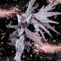 Bandai Gundam Finished Japanese Bandai Mg Series Roselle Powder Sakura Free Gundam Color Change Model Gundam Action Figure