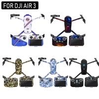 PVC Skin for DJI Air 3 Stickers Full cover Drone Skins Remote Controller Protector Decal Waterproof for DJI Air 3 Accessories