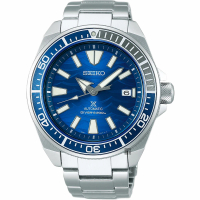 【SEIKO 精工】Prospex 200米 愛海洋 特別版大白鯊機械錶 送行動電源(4R35-03G0B SRPD23J1)