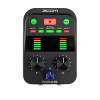 Zoom PodTrak P2 USB Mic Recorder | Podcast Recorder