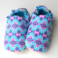 英國 POCONIDO 手工嬰兒鞋 (萬花筒)