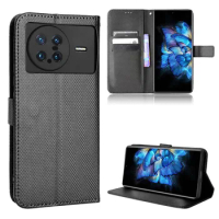 For Vivo X Note Case Luxury Flip Diamond Pattern Skin PU Leather Wallet Stand Case For Vivo X Note Phone Bag