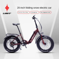 20 inch fashion high endurance lithium electric bike aluminum alloy folding snow electric scooter snow beach bike