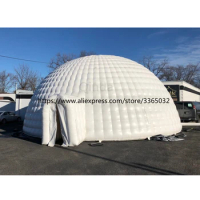 Outdoor Giant Inflatable White Dome Tent, Inflatable Igloo Tent For Rental