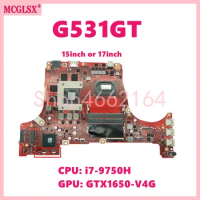 G531GT With i7-9750H CPU GTX1650-V4G GPU Laptop Motherboard For Asus ROG G531GT G531G G531GW G531GU FX531GT G731GT Mainboard