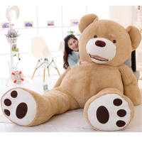 [Funny] 260cm Huge big America bear Stuffed animal teddy bear cover plush soft doll pillow cover ( without stuff ) baby toys