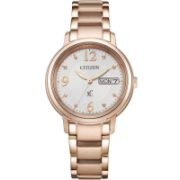 【CITIZEN 星辰】L系列 光動能白蝶貝真鑽女錶-30mm(EW2426-54A)