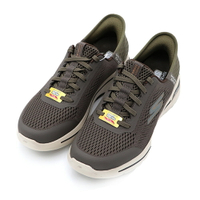 【全館領券下殺9折~】 Skechers  Go Walk Arch Fit 灰綠 網布 快穿 運動 健走鞋 男款 B3324【216258TPE】