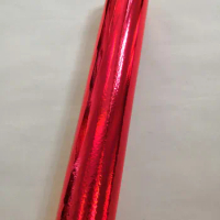 Hot stamping foil red color plain holographic foil hot press on paper or plastic 21cm x120m heat stamping film