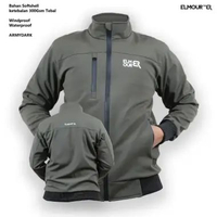 Jaket Motor Pria Softshell Windproof Driver Series Armydark XXXL