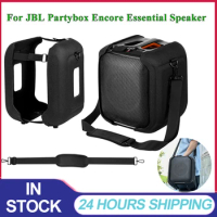 Travel Carrying Cover For JBL Partybox Encore Essential Speaker Two Sides Protective Case with Shoulder Strap Base Support Feet