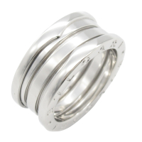 【二手名牌BRAND OFF】BVLGARI 寶格麗 18K 白金 B.Zero1 戒指 52