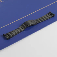 22mm Black Stainless Steel Watchband For Tudor Black Bay 79230 79730 Heritage Chrono