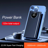20000mAh Power bank With USB 22.5W Fast Charger Powerbank Portable Charger Type-C External Battery For iPhone xiaomi mi Samsung