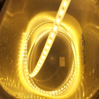 24v灌膠水下泡水魚缸燈條LED燈帶戶外工程亮化防水招牌超亮條形燈