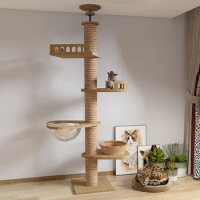 Luxury Cat Tree House Tower Large Cats Condo Tree Tower Play Cratcher Climbing Pet Cat Tree