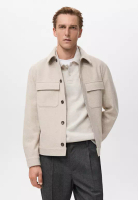 MANGO Man Flannel Jacket With Pockets