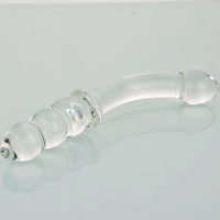 Factory Produce &amp; Supply Transparent Glass Double Dildo/Transparent Glass Dildo/High Quality Transparent Dildo for Woman Sex
