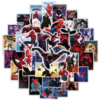 10/30/52pcs Disney Movie Spider Man Into The Spider Verse Stickers for Laptop Skateboard Bike Notebook Cool Sticker Decals Toys