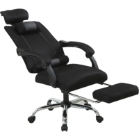 【HTGC】透氣網布電腦椅 配腳墊/附腰+頸枕/後躺鎖定/高低可調/強化五腳(電腦椅/辦公椅/工作椅)