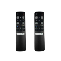 2X TV Remote Control For TCL 4K Voice LCD TV RC802V FMR1 55P8S 55EP680 Replacement Remote Control