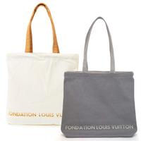 Louis Vuitton LV 限量版博物館基金會帆布袋(灰/白2色)