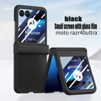 Luxury Ultra-Thin Hinge Matte Shell Cover, Screen Protector, Shockproof folding Full Case, For Motorola Razr 40 Ultra 5G Fundas