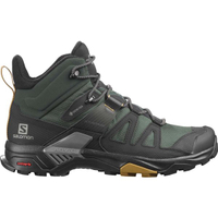 ├登山樂┤法國 Salomon 男 X ULTRA 4 寬楦 Goretex 中筒登山鞋 灰綠 黑 孜然黃 L41386400