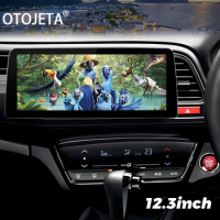 12.3inch Wide Screen Android 13 Car Video Player Radio Stereo For Honda VEZEL HRV 2015 2018 RHD GPS Multimedia Carplay Head Unit