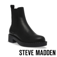 【STEVE MADDEN】ARCHED 平底切爾西厚底靴(黑色)