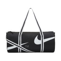 Nike 手提包 Heritage Duffle Bag 男款 旅行袋 健身袋 斜背袋可調 大容量 黑 白 DJ7379-010