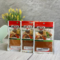 HEXA HALAL Kimchi 40gm + HEXA HALAL Cajun Spice 30gm + HEXA HALAL BBQ Flavor Seasoning 50gm