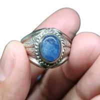 cincin batu akik permata blue safir burma