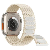 Braided solo loop Strap For Apple Watch band 44mm 40mm 45mm 41mm 49mm 38 42mm Bracelet correa iWatch series 3 SE 6 7 8 ultra 2 9