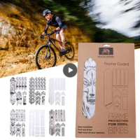 Bike Frame 3D Sticker Road MTB Bike Scratch-Resistant Frame Protector Removable Sticker Poster Guard Cover