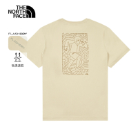 【The North Face 官方旗艦】北面男款米色UPF防曬短袖T恤｜88GT3X4 抗UV