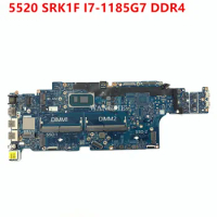 For DELL 5520 Laptop Motherboard 19819-1 CN-0G60M3 0G60M3 G60M3 With SRK1F I7-1185G7 CPU Mainboard 100% Fully Tested