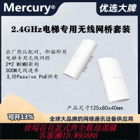 {臺灣公司貨 可打統編}水星B2網橋套裝 電梯監控專用無線網橋梯井高清攝像頭視頻 B5套裝