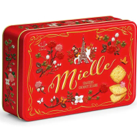 Combo 5 hộp Bánh quy bơ Mặn Vừng Dừa Mielle 670g – Hộp Thiếc Quà Biếu Tết Cao Cấp